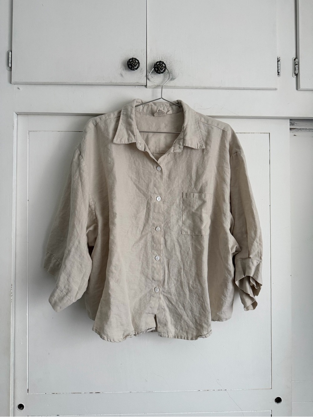 Deiji Studios The 03 Linen Shirt - Oatmeal